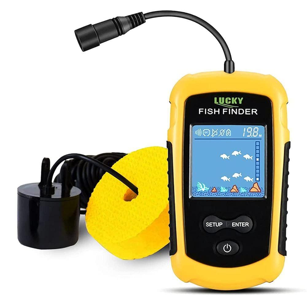 Fish Finder LUCKY FFC1108 portátil com transdutor para caiaque