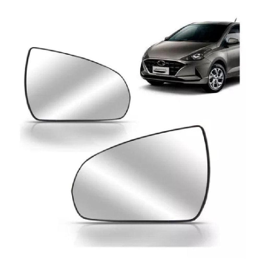 Par Lente Espelho Retrovisor Hb20 2020 Com Base