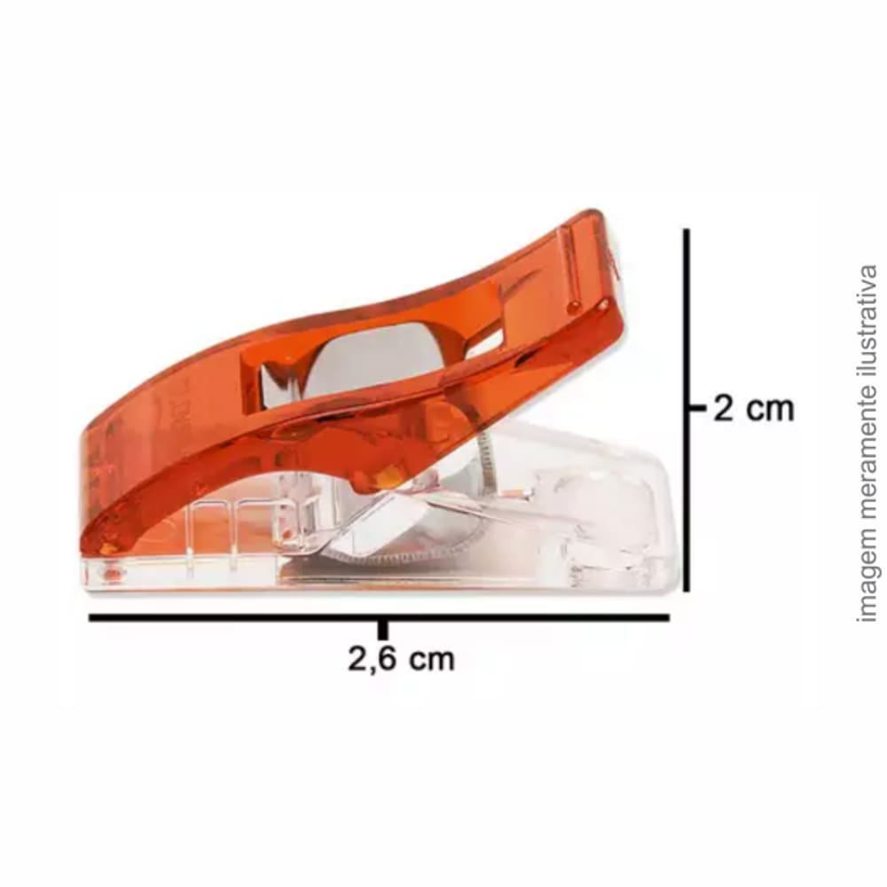 Prendedor De Tecido Clips Quilting Pequena - Pacote Com 10 Unidades