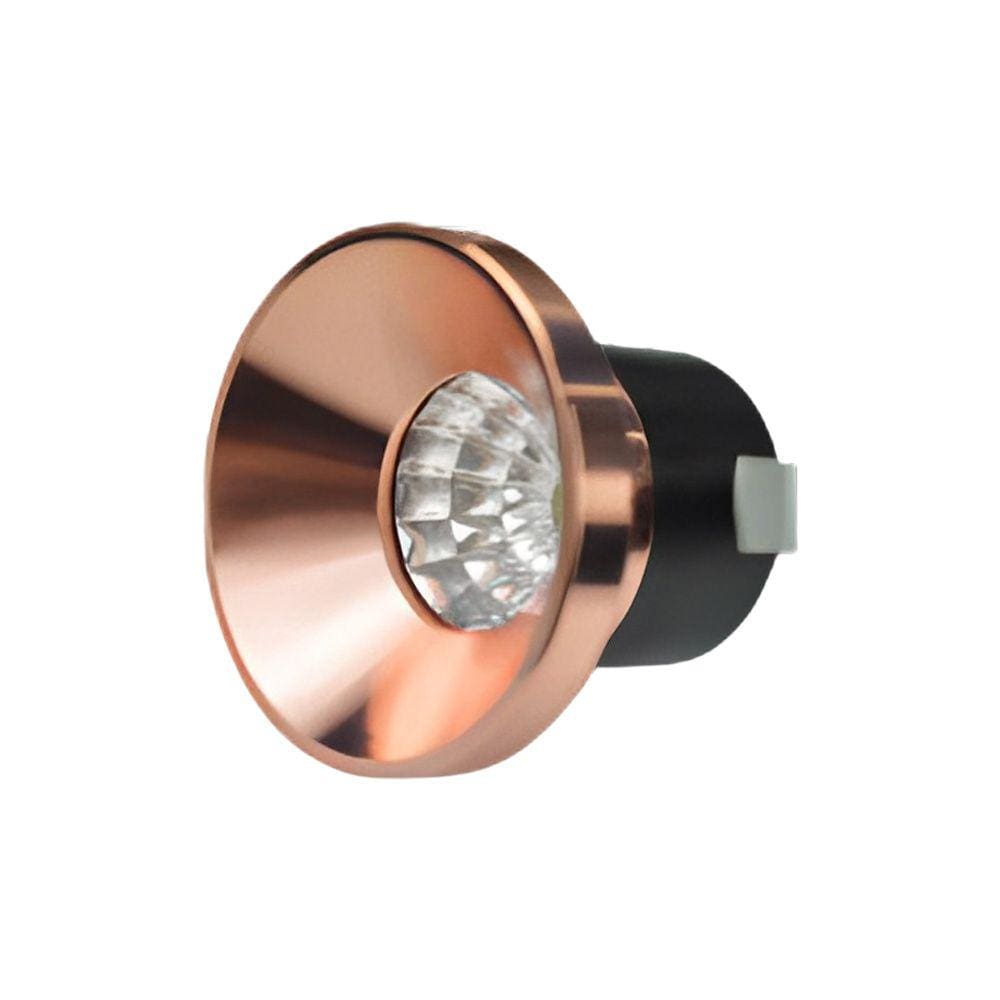 Mini Spot Embutir Recuado Cobre 3cm Led 3W 3000K Bivolt