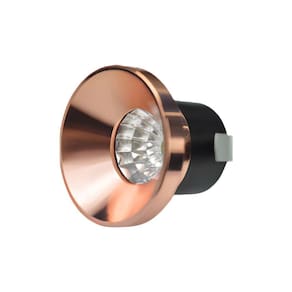 Mini Spot Embutir Recuado Cobre 3cm Led 3W 3000K Bivolt