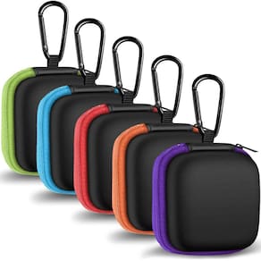 Estojo de fone de ouvido MOLOVA, bolsa de armazenamento portátil em EVA com mosquetão