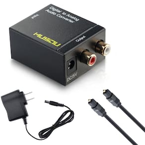 Conversor de áudio Musou Digital Optical Coax para RCA analógico