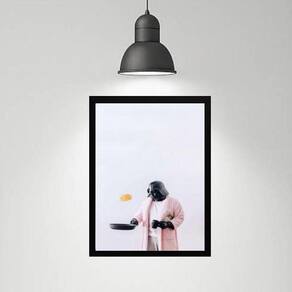 Quadro Divertido Cozinha Darth 33X24Cm