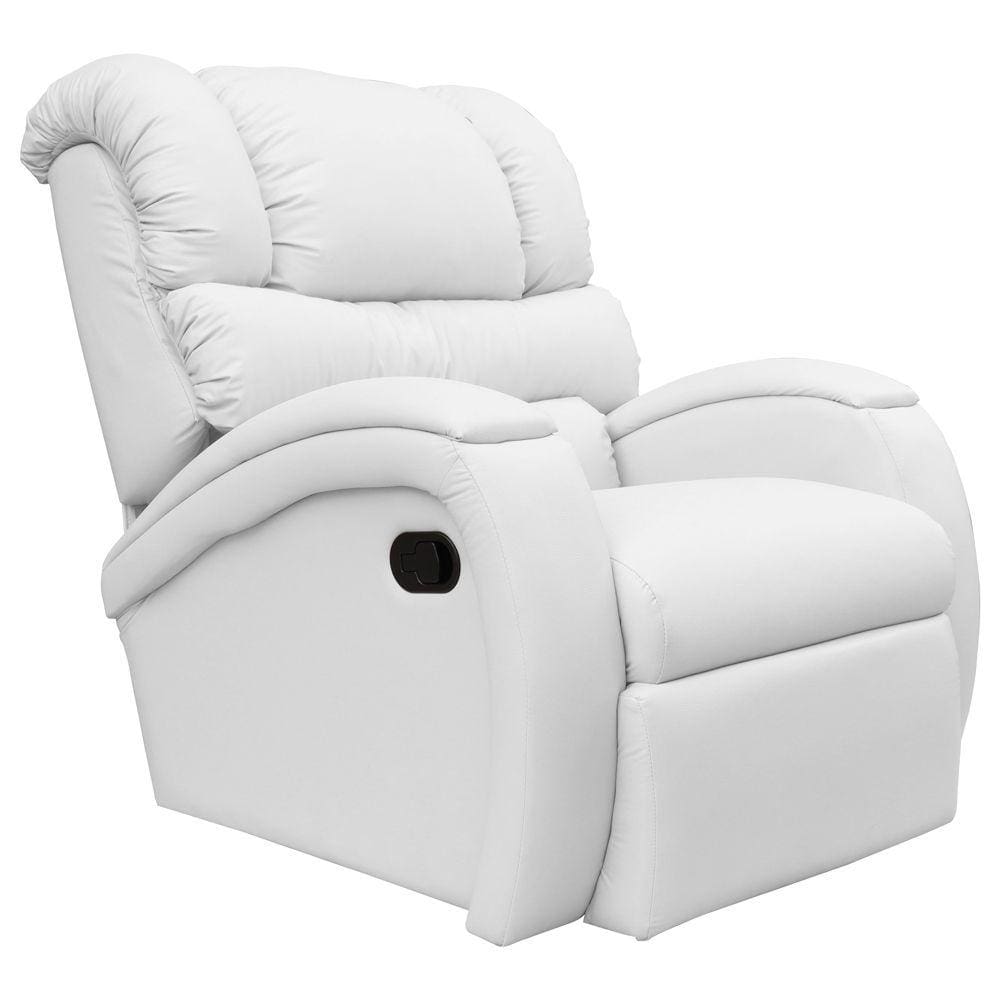 Poltrona do Papai Reclinável Giratória Balanço Zero Wall Biorne F05 Corano Branco  - Lyam Decor