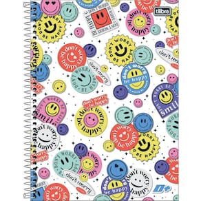 Caderno Universitário 10 Matérias 200 Folhas D+ Feminino Tilibra