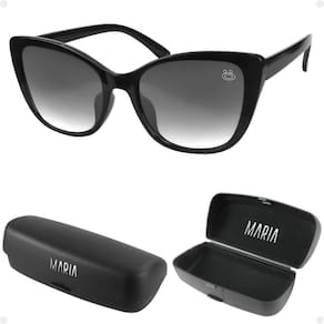 oculos sol feminino gatinho vintage praia proteção uv + case quadrado delicado moda estiloso verão