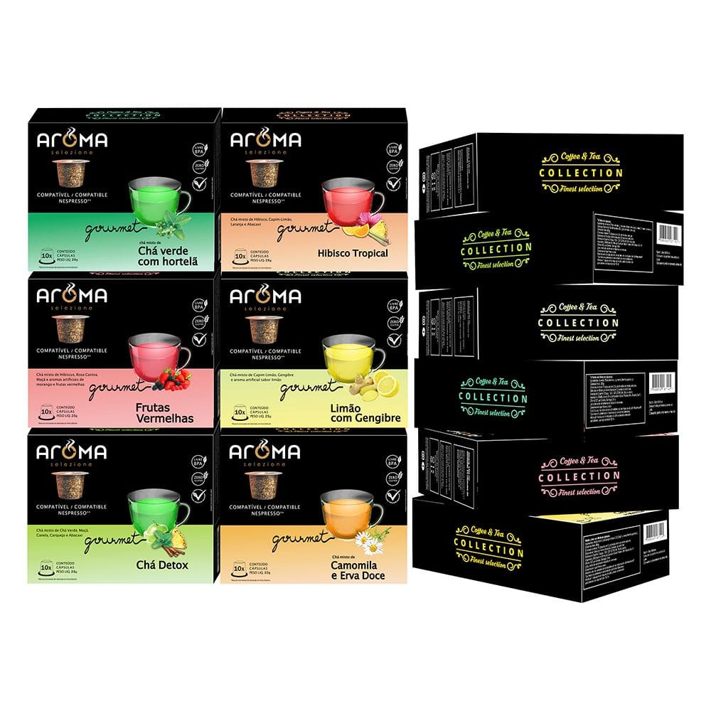 120 Cápsulas Chá Aroma Selezione - Cápsulas Compatíveis Nespresso *