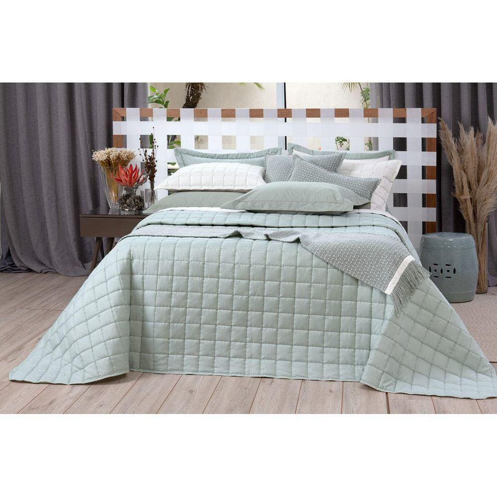 Cobre Leito Lavive Diana Super King Dupla Face Verde Malva
