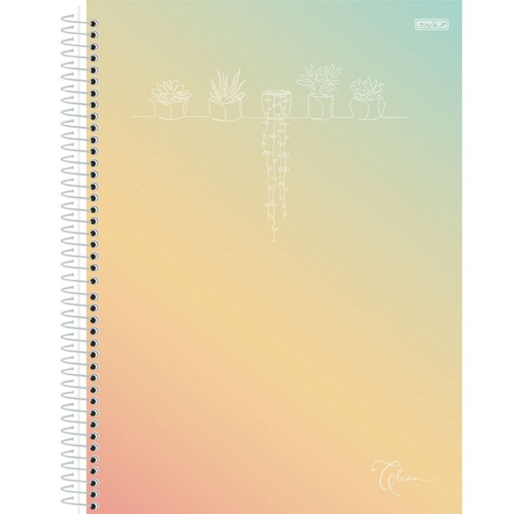 Caderno Capa Dura Universitário Clean 1 Matéria São Domingos