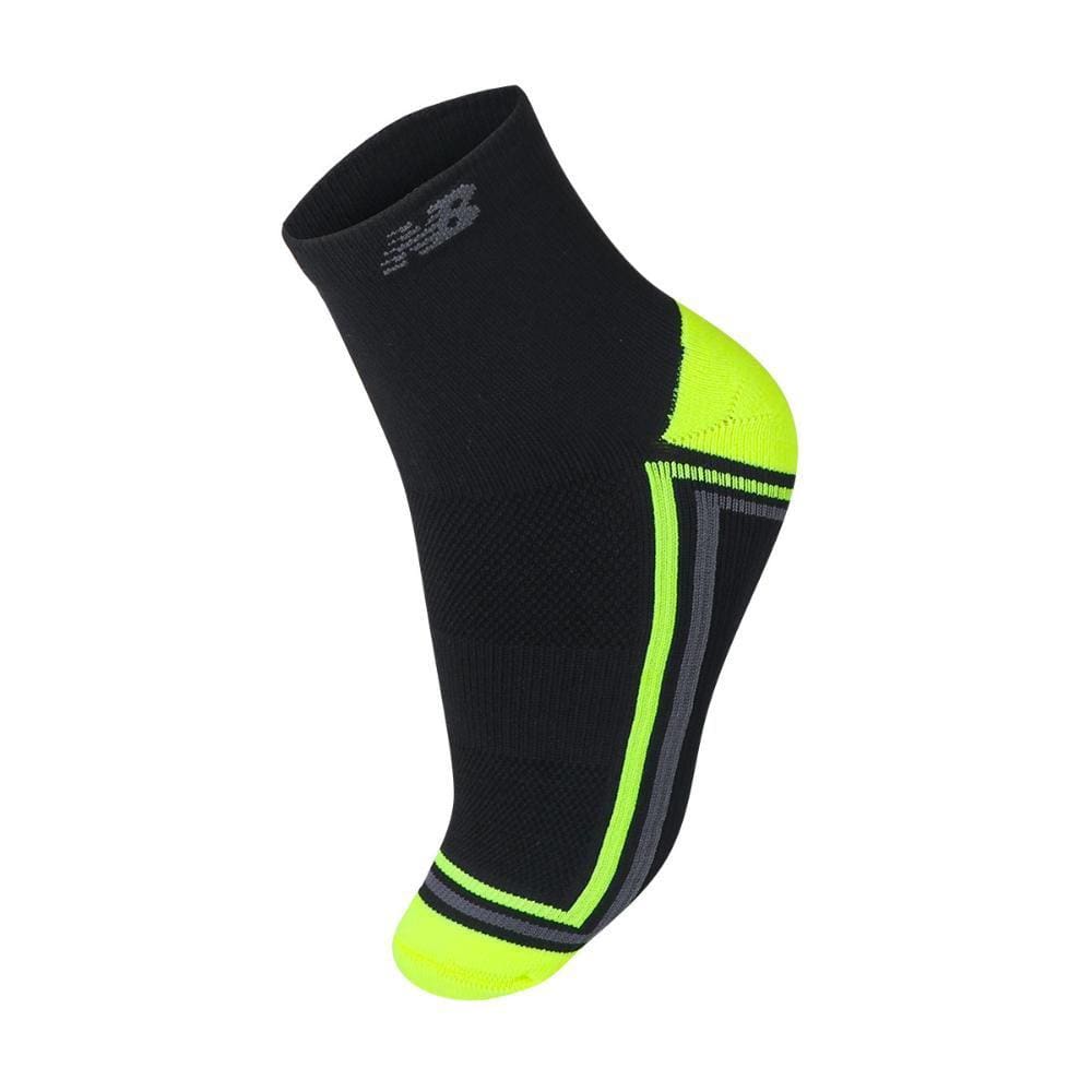 Meia New Balance Performance 39 ao 42 Preta e Amarela