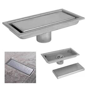 Ralo Banheiro Linear Oculto 50Cm Invisível Piso Anti Inseto