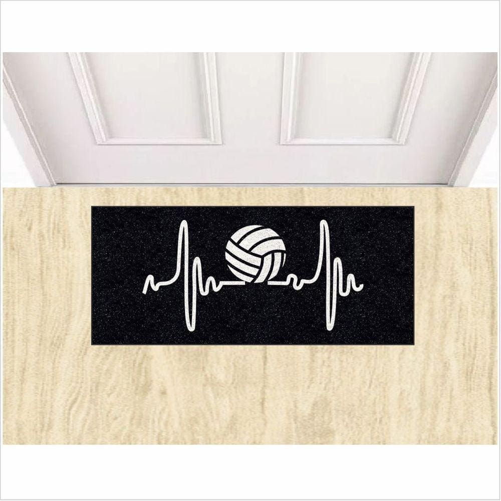 Tapete Capacho Batimentos Amor Pelo Vôlei Esporte 70X30 cm.