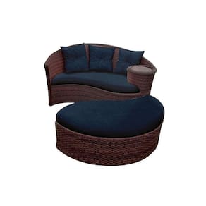 Chaise Orbit Com Puff - Tecido Duna Midnight