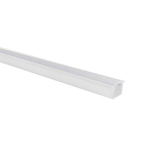 Perfil De Embutir Para Fita Led Blumenau Line 25mm Com 2 Metros Branco Fosco