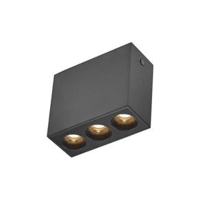 Spot De Sobrepor Nordecor Powerus Led 6w Bivolt Preto 3000k Luz Amarela