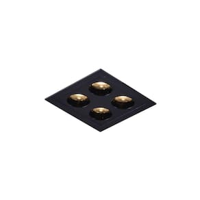 Spot De Embutir Nordecor Powerus Led 8w Bivolt Preto 3000k Luz Amarela