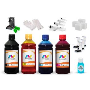Kit 4 Tinta Para Canon MG3010 PG-145 e CL-146 500ml