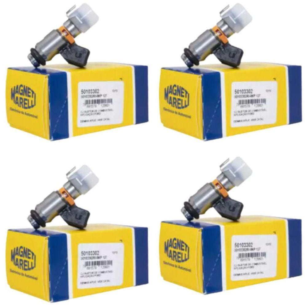 4 Bico Injetor  Marelli Fiesta Supercharge 8V Iwp127
