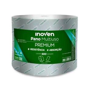 Pano Multiuso Premium Rolo 240Mts X 25Cm C/600 Panos Inoven