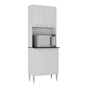 Paneleiro 63cm 4 Portas para Micro-ondas Siena Multimóveis MP2182