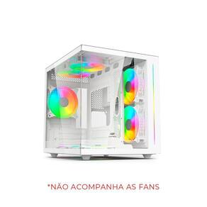 Gabinete Aquarius MT-G810WH Sem Fonte C3Tech Gaming