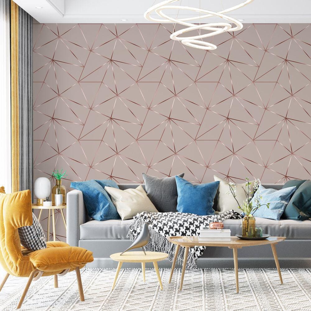 Papel De Parede Adesivo Zara Rose Ash Light