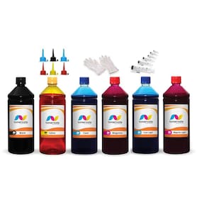 Kit 6 Tinta Para Epson L805 T673120 CMYK 1 Litro