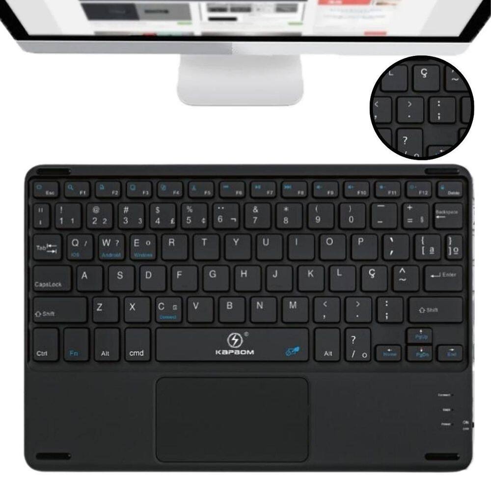 Teclado Com Trackpad Para Tablet Amazon Fire Hd 10 13 2023