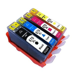 Kit Cartucho Para Impressora 4625 670xl compatível