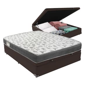 Conjunto Box Com Baú Viúvo Marrom Ortobom Iso100 D33