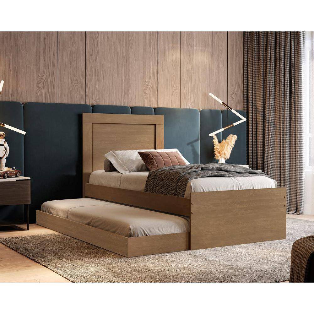 Bicama Solteiro com Cama Auxiliar Luara Castanho New