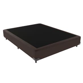 Cama Box Casal Marrom De Madeira 138cm Kazamix