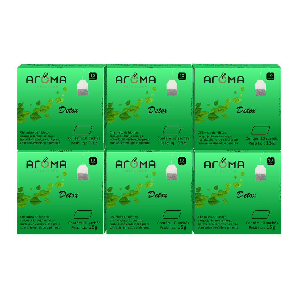 Chá Funcional Aroma Selezione Detox - 60 Sachês
