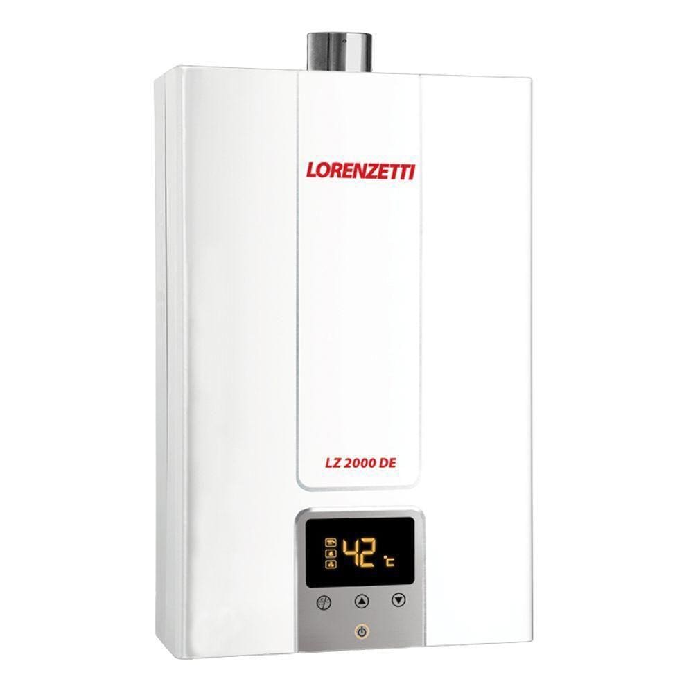 Aquecedor De água A Gás Lz 2000de Digital Lorenzetti Gn (gás Natural)