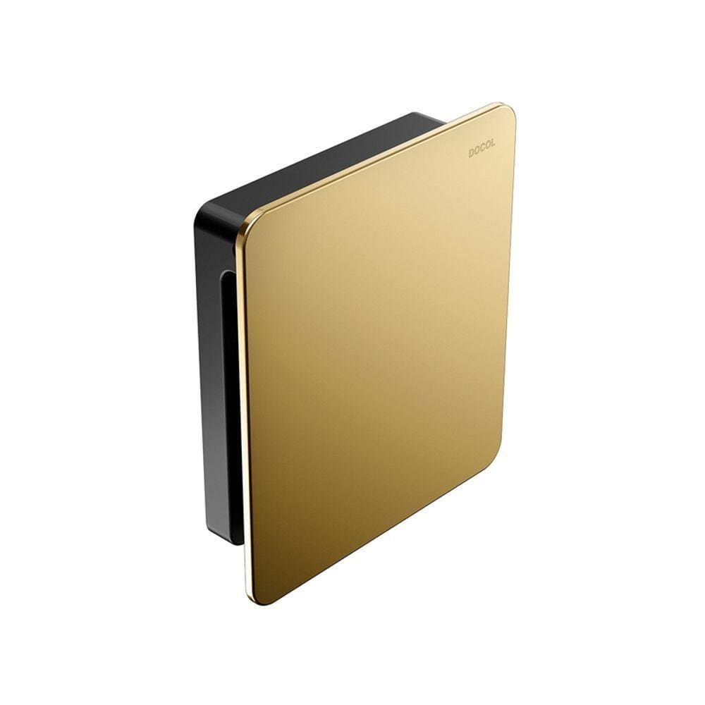 Acabamento Para Válvula De Descarga Docol Flat 931743 Ouro Polido