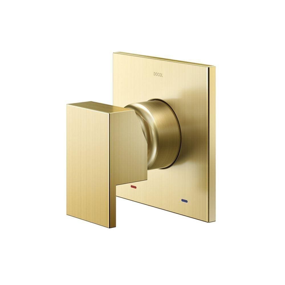 Acabamento Monocomando Para Chuveiro Docol New Edge 925972 3-4&quot; Ouro Escovado