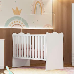 Berço Simples Doce Sonho 1 Qmovi Branco