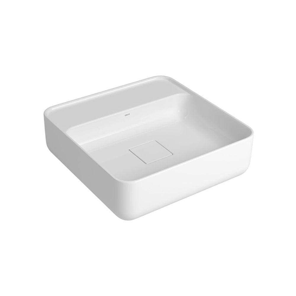 Cuba De Apoio Deca Slim 40x40 L.11040.m.17 Quadrada Com Mesa Branca