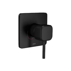Acabamento Monocomando Para Chuveiro Deca You 4993.bl105.chu.mt Quadrado Black Matte