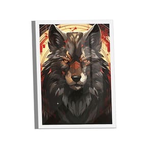 Quadro Wolf Orange Eyes -- Br Artes