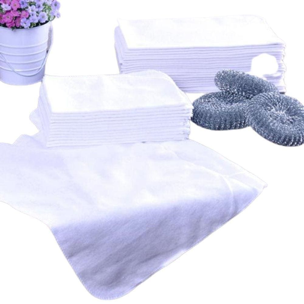 Kit 12 Flanelas 34X50 100% Algodão Panosul