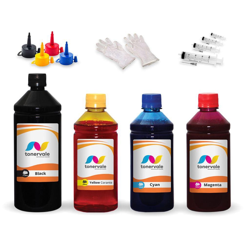 Kit 4 Tinta Para Impressora 8620 950xl e 951xl 2,5L