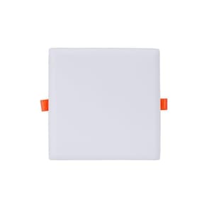 Painel De Led Blumenau Frameless Quadrado Sobrepor-embutir 17w Bivolt 3000k Luz Amarela