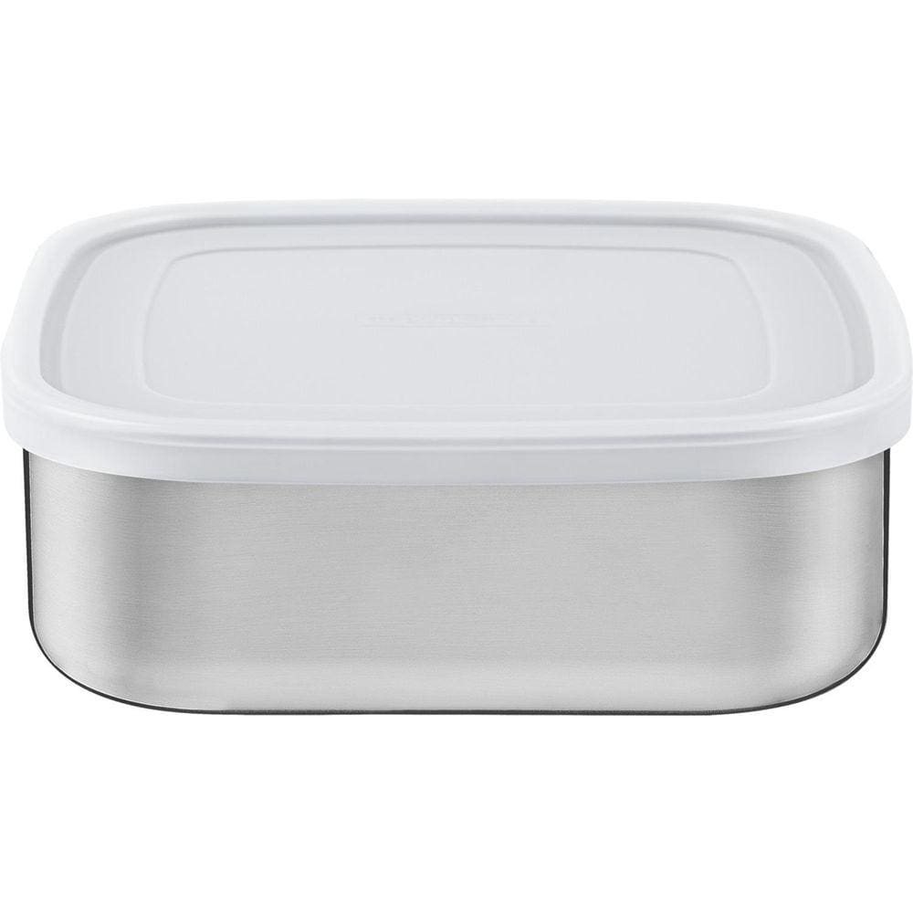 Pote Quadrado Tramontina Inox Freezinox Com Tampa 16Cm 1,2L