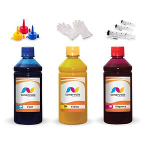 Kit 3 Tinta Para Epson L200 T664120 CMYK 250ml