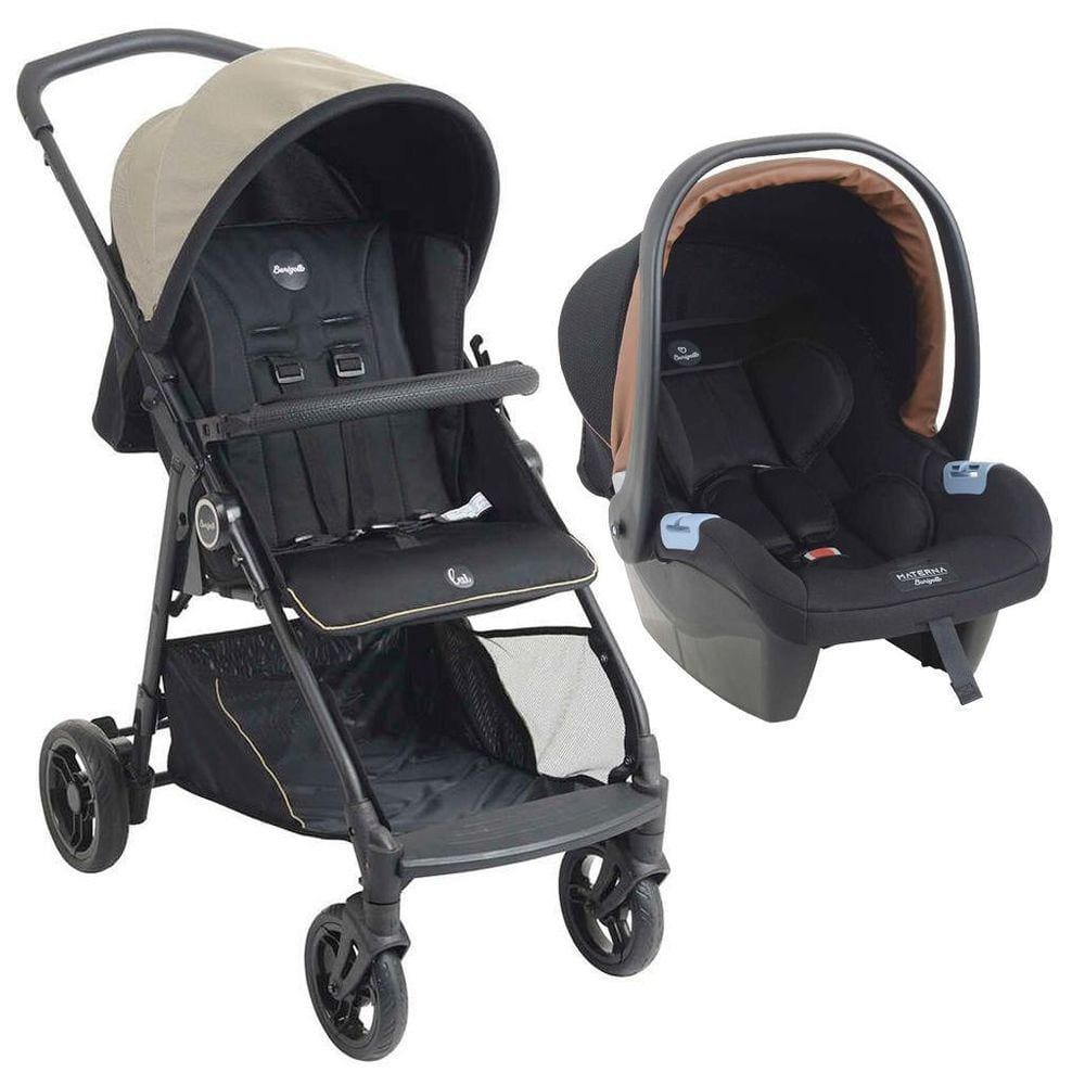 Carrinho De Bebê Lui Sand E Bebê Conforto Materna