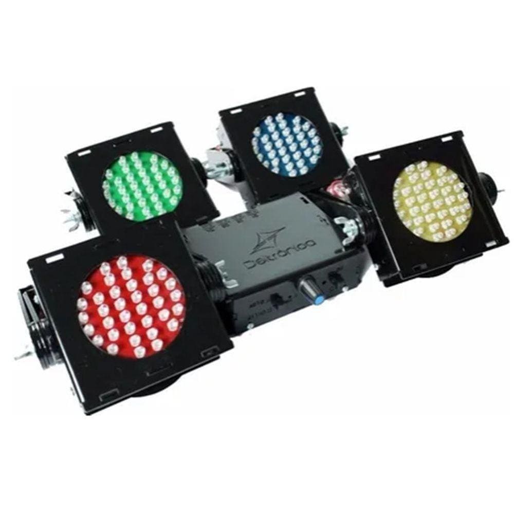 Kit 4 Canhão Led Iluminação Dj Profissional Pra Discotreca
