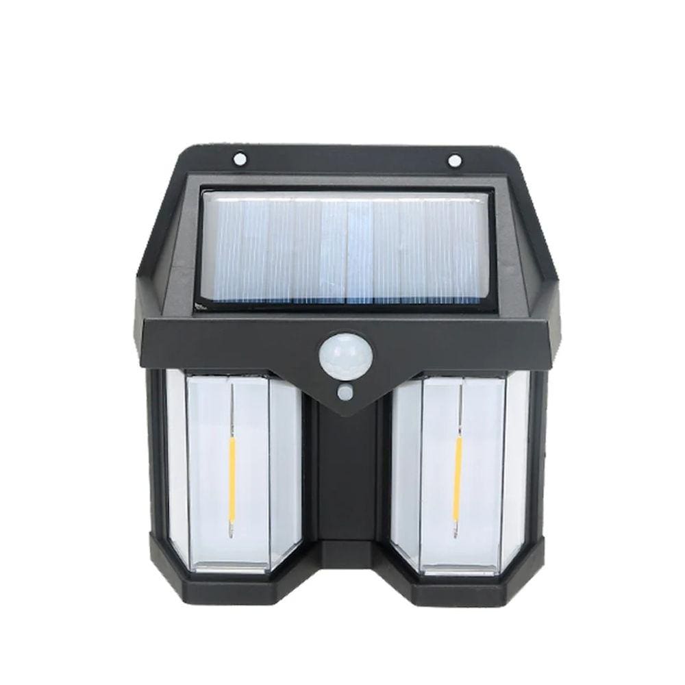 Luminária Dual Led Com Sensor de Presença Carregamento Solar