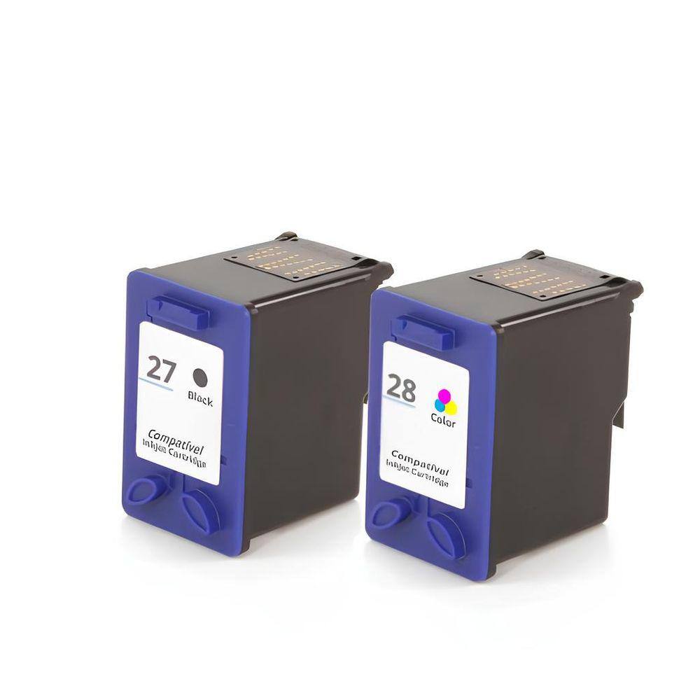 Kit Cartucho Para Impressora 1311 27 e 28 compatível